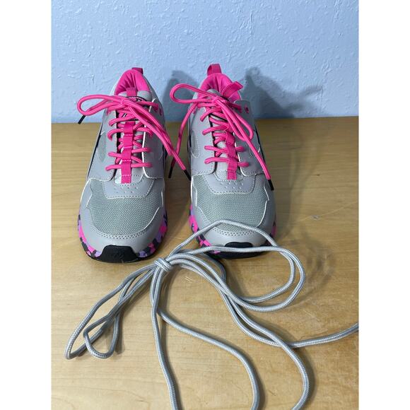 Heelys Force Gray Pink Camo Skate Sneakers Girls Size 5 Skater Kidcore - Picture 2 of 11